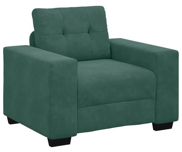 Set pohovek 3 ks Tmavě zelená samet 3324641