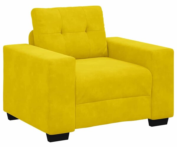 Set pohovek 3 ks Žlutá samet 3324645