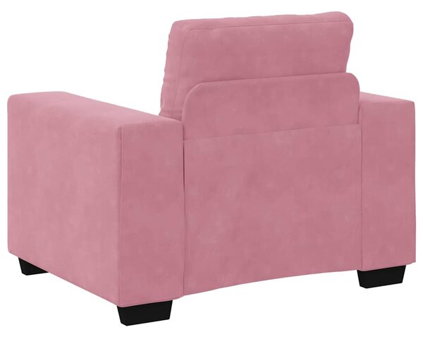 Set pohovek 3 ks Růžová samet 3324642