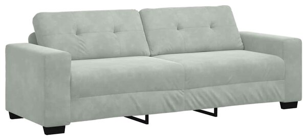 Set pohovek 3 ks Světle šedá samet 3324639