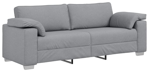 Pohovka 2 ks Světle šedá textil 3324740