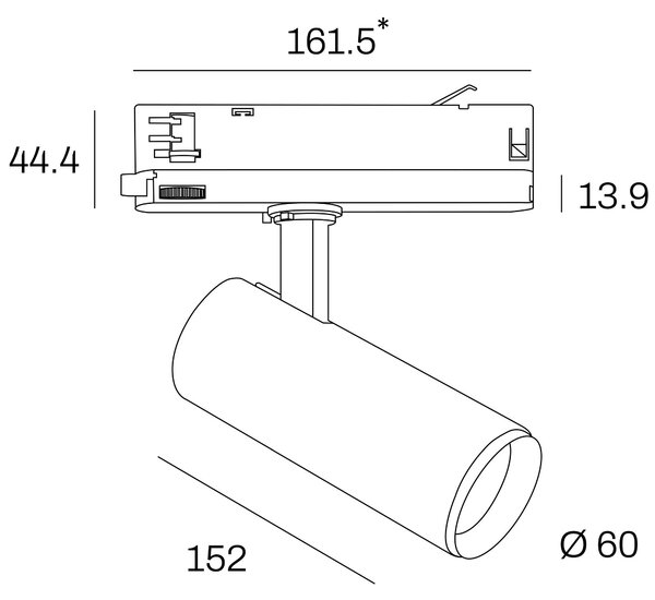 Internova Colibri LED svítidlo pro 3F lištu CRI80 Bílá2700K15°