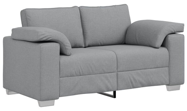 Pohovka 2 ks Světle šedá textil 3324740