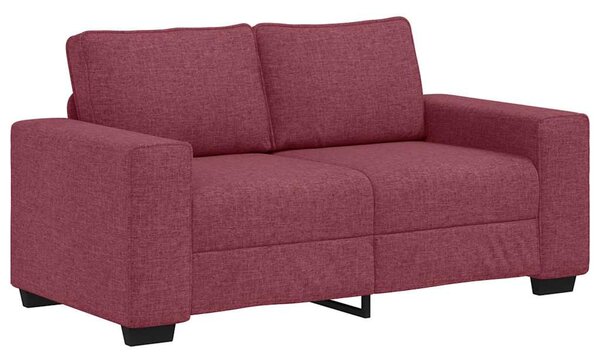 2dílná sedací souprava s poduškami vínová textil 3324734