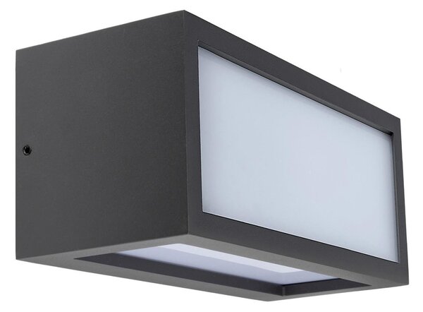IMPR 731227 Deko-Light venkovní nástěnné přisazené svítidlo Rilongo offen Up and Down, 1x max. 15 W E27, tmavěšedá - DEKOLIGHT
