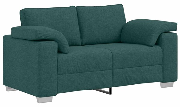 Pohovka 2 ks Tmavě zelená textil 3324745
