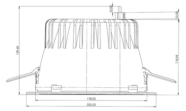 IMPR 565628 Deko-Light vestavné bodové svítidlo Tarvos 190, 21,5 W, 2700 K, 15 st., světlešedá - DEKOLIGHT