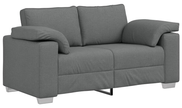 Pohovka 2 ks Tmavě šedá textil 3324741