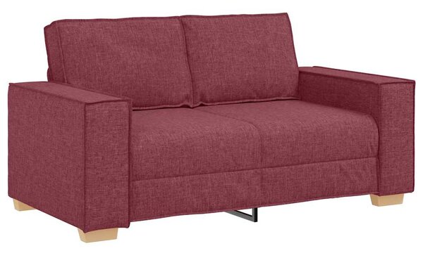 2dílná sedací souprava s poduškami vínová textil 3324694