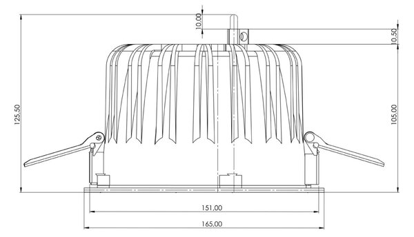 IMPR 565574 Deko-Light vestavné bodové svítidlo Tarvos 150, 14,5 W, 2700 K, 15 st., světlešedá - DEKOLIGHT