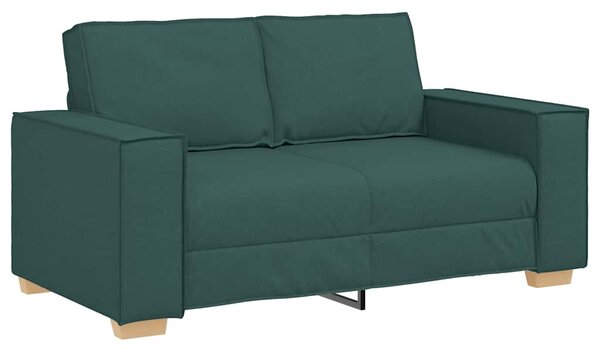 2dílná sedací souprava s poduškami tmavě zelená textil 3324696