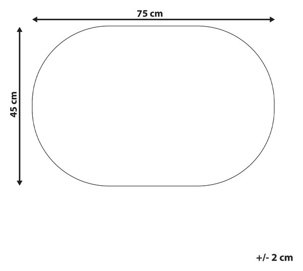 Rohožka TOOLIK Přírodní 45 x 75 cm Pták Kokosové vlákno