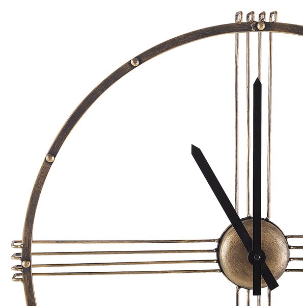 Nástěnné hodiny ASCONA 64 cm Kov Zlatá