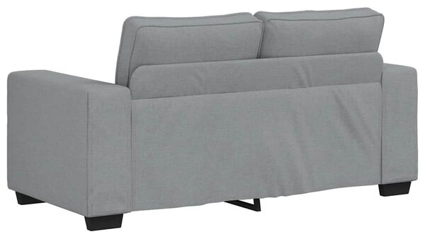 2dílná sedací souprava s poduškami světle šedá textil 3324731