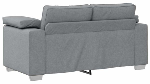 Pohovka 2 ks Světle šedá textil 3324740