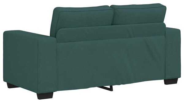 2dílná sedací souprava s poduškami tmavě zelená textil 3324736