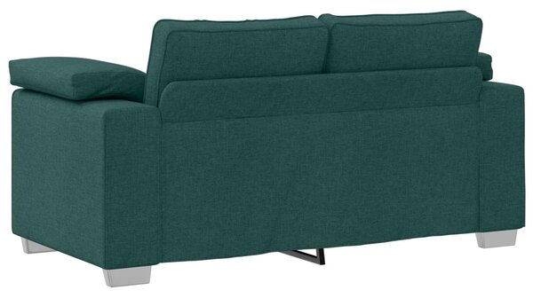 Pohovka 2 ks Tmavě zelená textil 3324745
