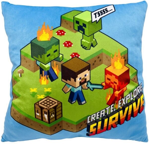 Oboustranný polštář Minecraft - Survive