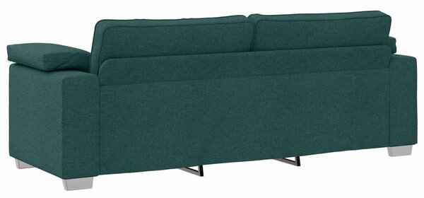 Pohovka 2 ks Tmavě zelená textil 3324745