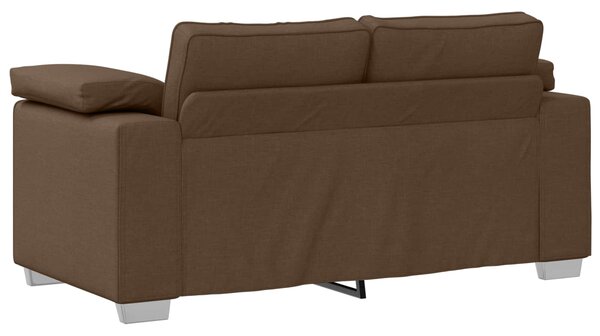 Pohovka 2 ks Hnědá textil 3324744