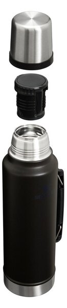 Černá termoska z nerezové oceli 1,4 l Legendary Classic Bottle Black 2.0 – Stanley