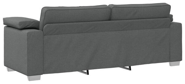 Pohovka 2 ks Tmavě šedá textil 3324741