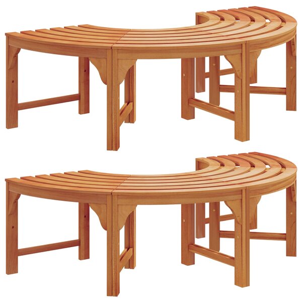 Stromová lavička 8 -Seater 2 ks 160 x 80 x 45cm Přírodní 3324835