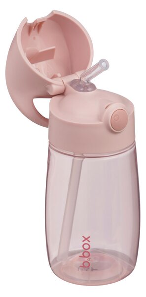 Láhev na pití s brčkem Junior, 380ml, b.box, blush crush