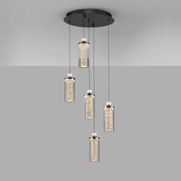Nova Luce Lune LED závěsné svítidlo 5 světel – svislé provedení