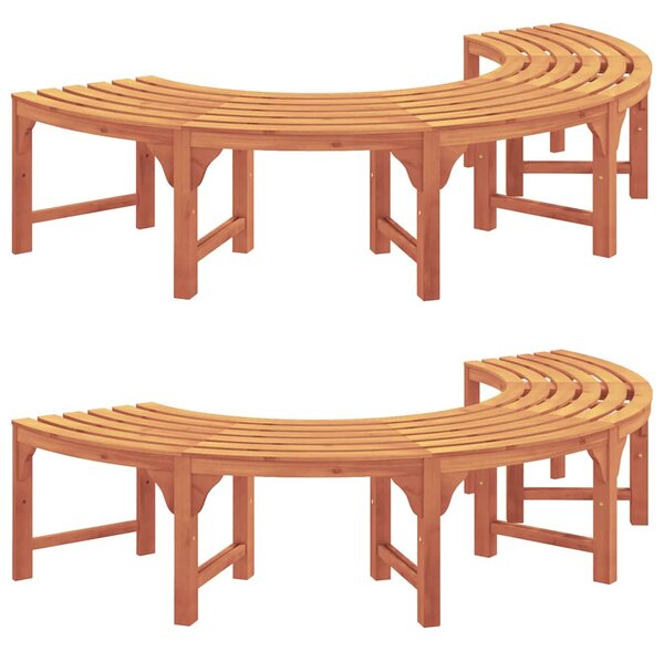 Stromová lavička 8 -Seater 2 ks 160 x 80 x 45cm Přírodní 3324836