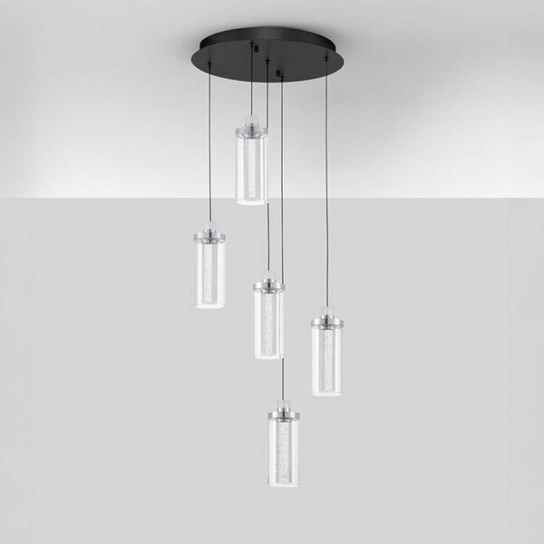 Nova Luce Lune LED závěsné svítidlo 5 světel – svislé provedení