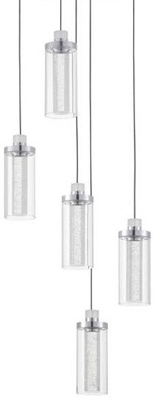 Nova Luce Lune LED závěsné svítidlo 5 světel – svislé provedení