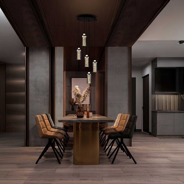 Nova Luce Lune LED závěsné svítidlo 5 světel – svislé provedení
