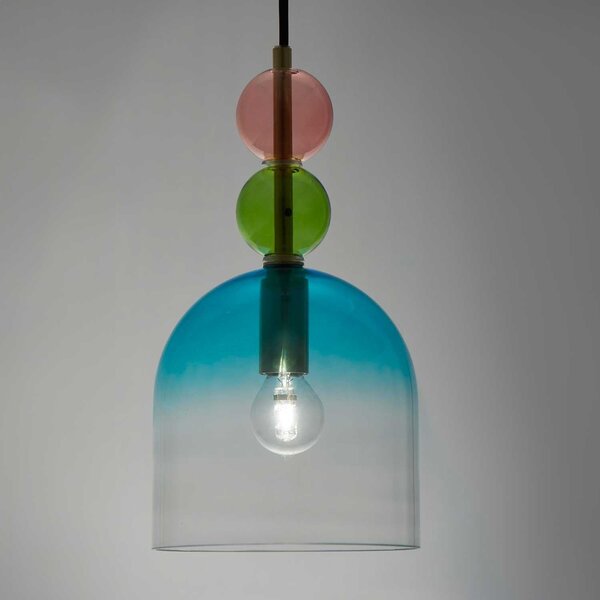 Nova Luce Murano E14 skleněné závěsné svítidlo D
