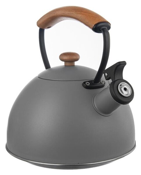 Nerezová pískací konvice WOODEN, 2,9 l