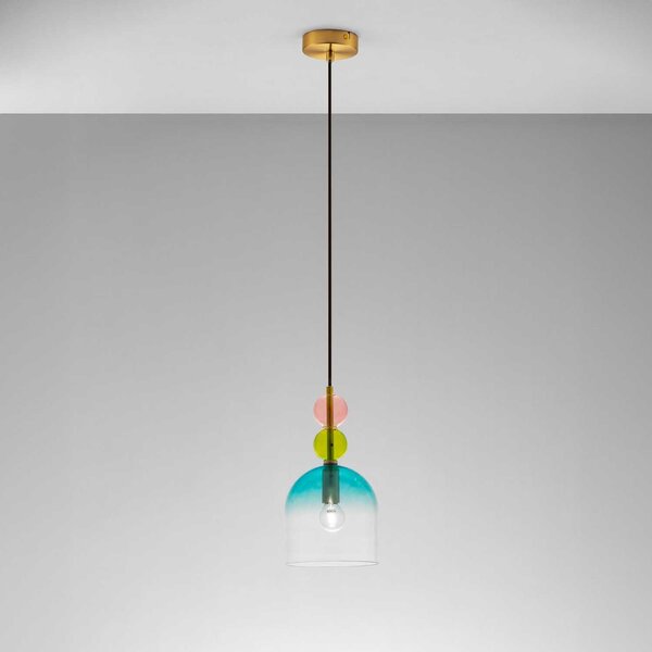 Nova Luce Murano E14 skleněné závěsné svítidlo D