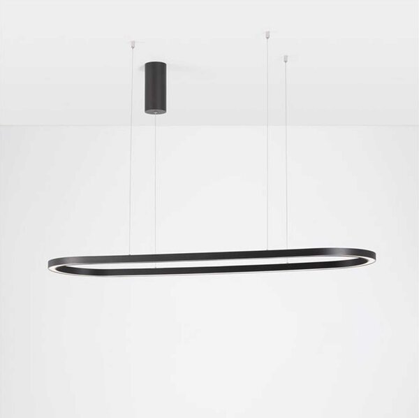 Nova Luce Cuppe LED závěsné elipsové svítidlo Bílá