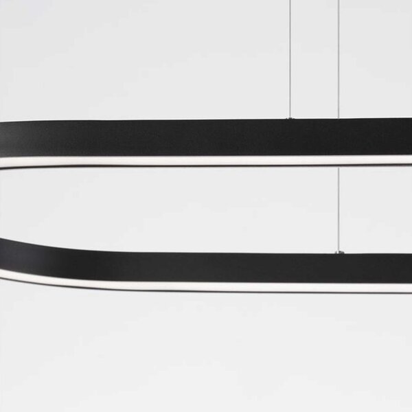 Nova Luce Cuppe LED závěsné elipsové svítidlo Bílá