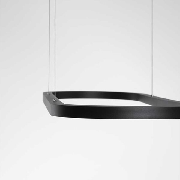 Nova Luce Cuppe LED závěsné elipsové svítidlo Bílá
