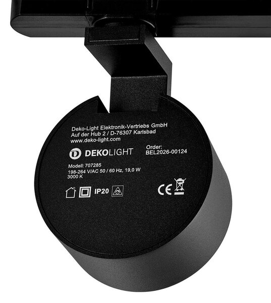 IMPR 707285 Deko-Light 3-fázové bodové svítidlo Ceres 90, 19 W, 3000 K, černá - DEKOLIGHT
