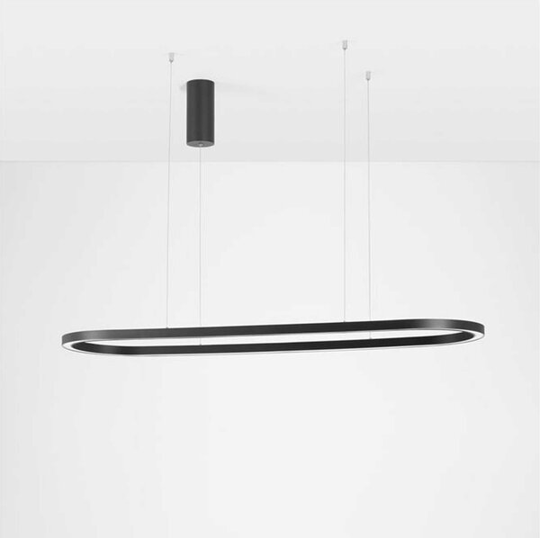 Nova Luce Cuppe LED závěsné elipsové svítidlo Bílá