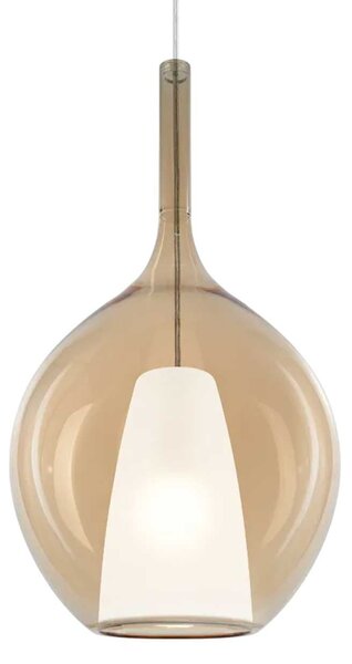 Ideal lux Kalique E27 závěsné svítidlo Ø280mmSP2Jantarová