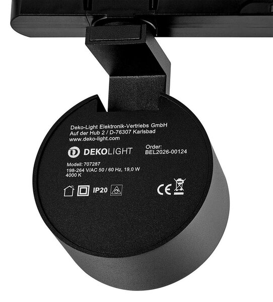IMPR 707287 Deko-Light 3-fázové bodové svítidlo Ceres 90, 19 W, 4000 K, černá - DEKOLIGHT