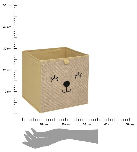 Úložný box Animal, 29x29x29 cm, hnědá BS