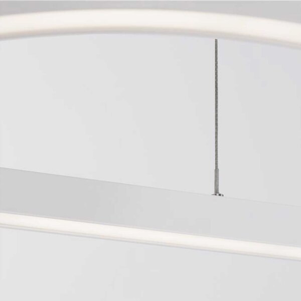 Nova Luce Cuppe LED závěsné elipsové svítidlo Bílá