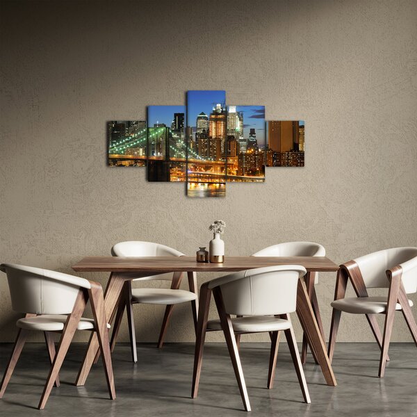 Obraz - Most s New Yorkem (125x70 cm)