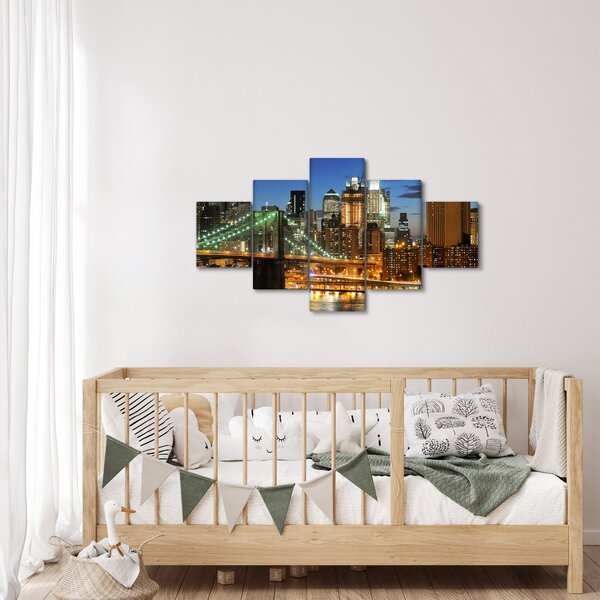 Obraz - Most s New Yorkem (125x70 cm)