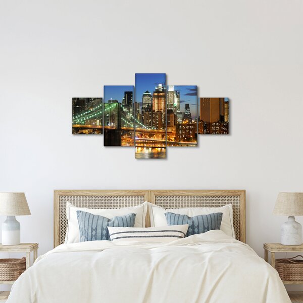 Obraz - Most s New Yorkem (125x70 cm)