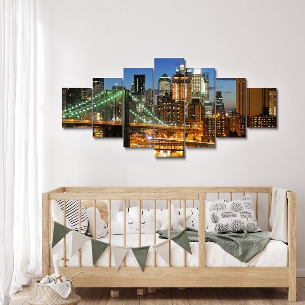 Obraz - Most s New Yorkem (210x100 cm)