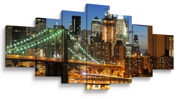 Obraz - Most s New Yorkem (210x100 cm)